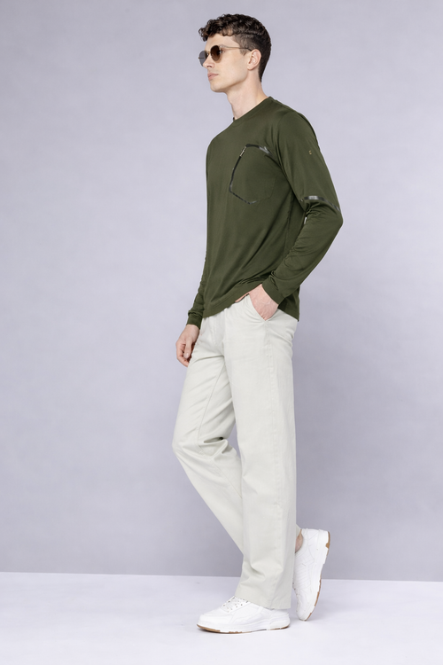 Olive Valentino Fabric over sized T-shirt