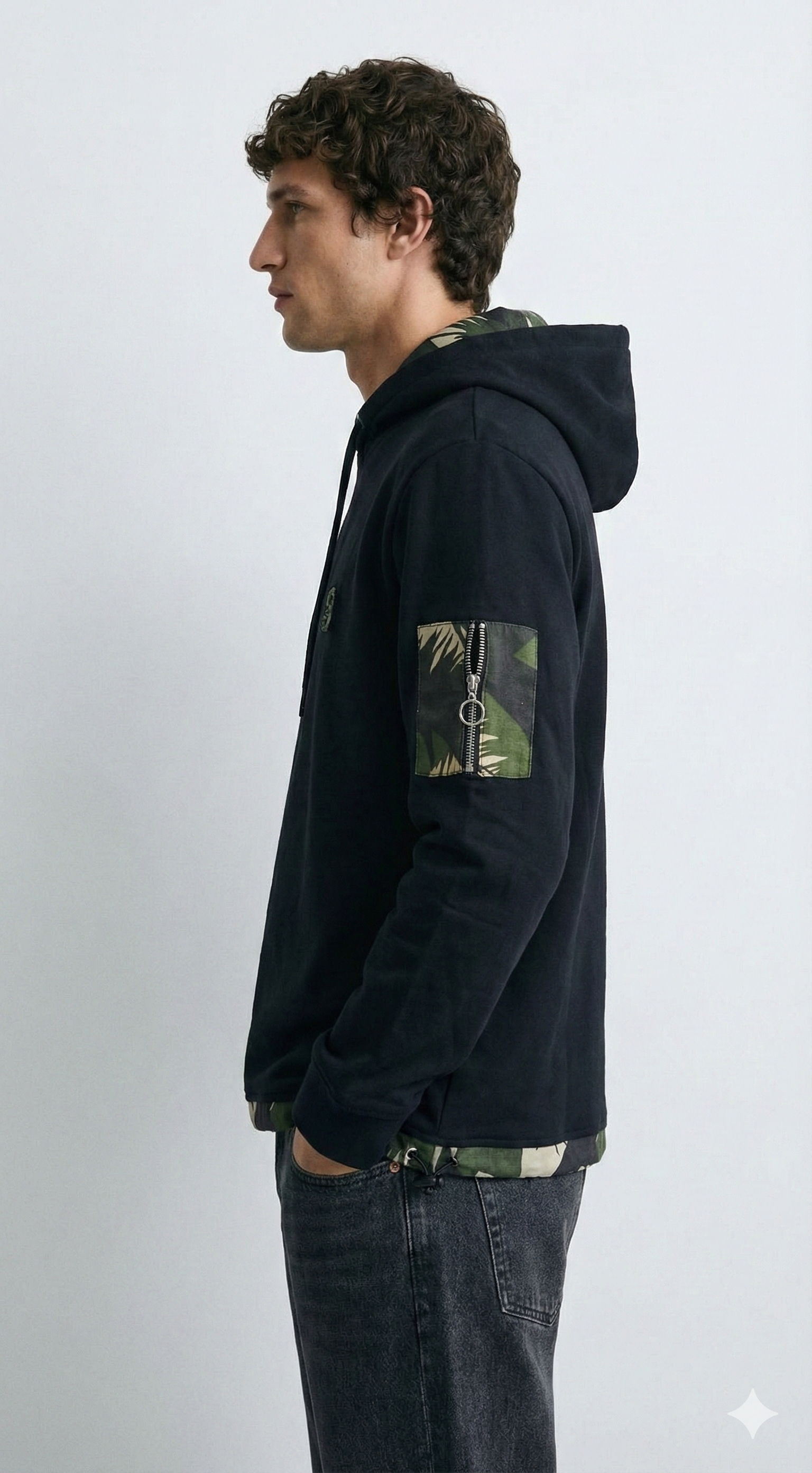 Black Camouflage Hoodie