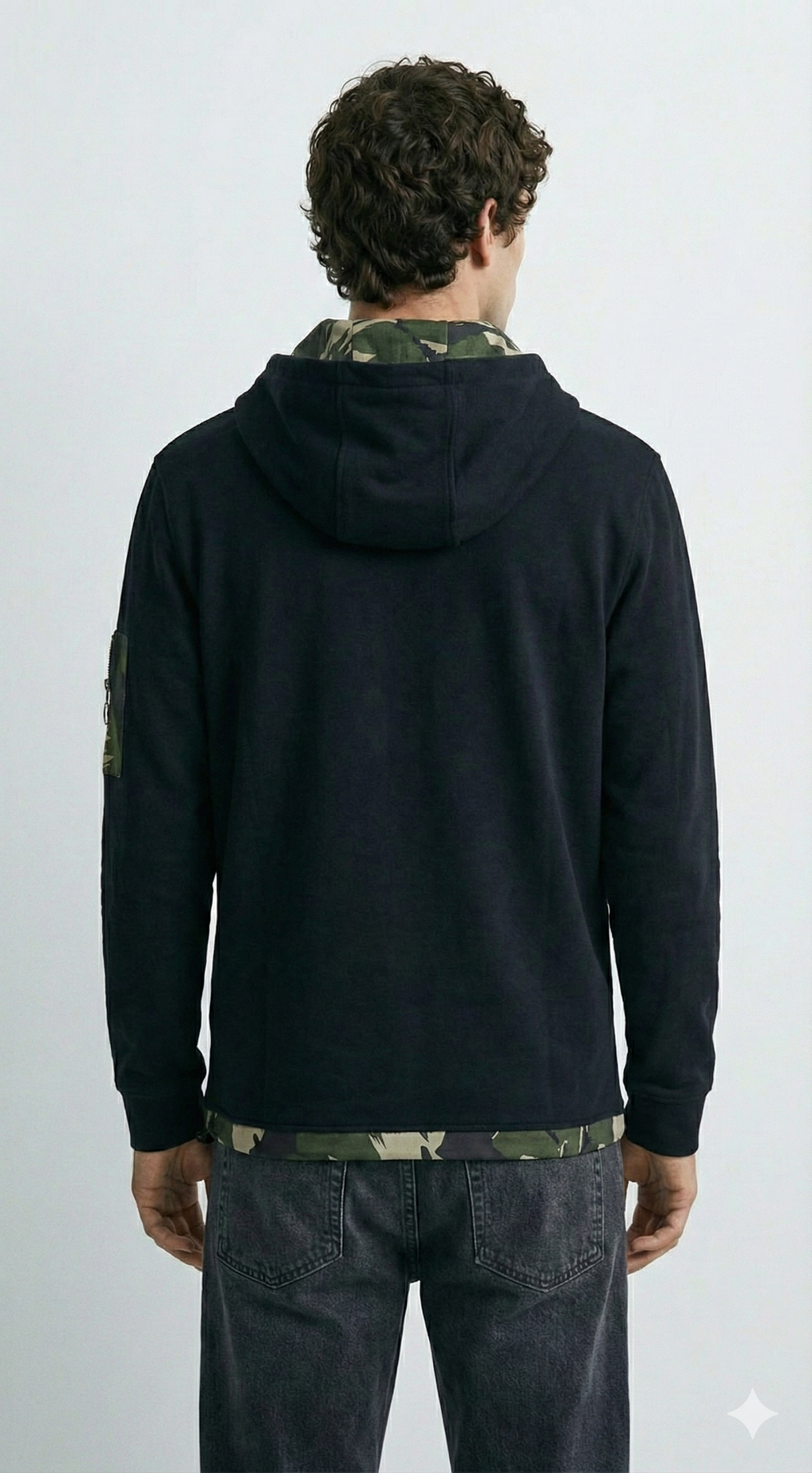 Black Camouflage Hoodie