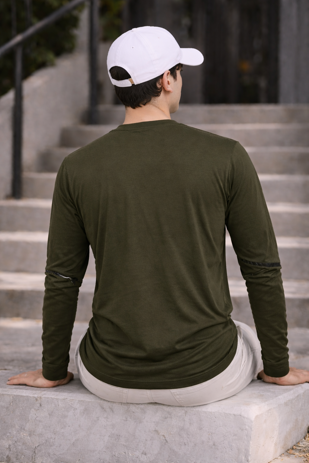 Olive Valentino Fabric over sized T-shirt